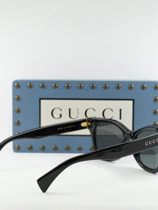 Gucci GG1133S 001 Women Cat Eye Sunglasses - Black / Grey main image 9